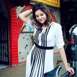 BCBG MAXAZRIA Agnes slit maxi dress S